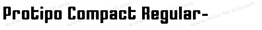 Protipo Compact Regular字体转换